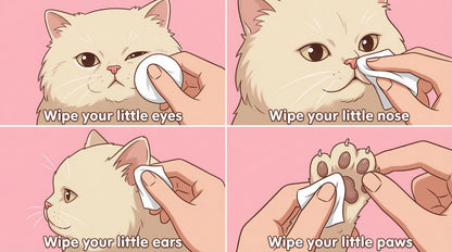 Pet Eye Cleaning Wipes - 120 Pieces Non-woven