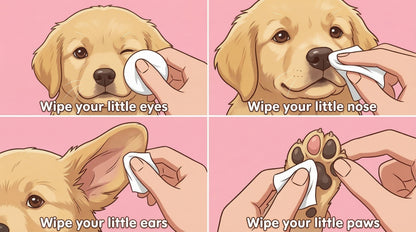 Pet Eye Cleaning Wipes - 120 Pieces Non-woven