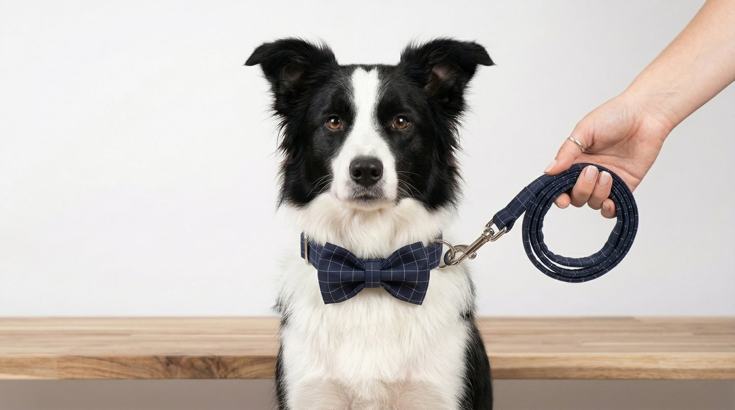 Double Bow Dog Collar