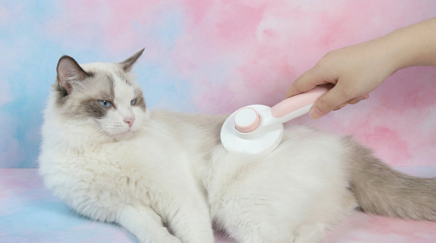 Self-Cleaning Pet Grooming Brush