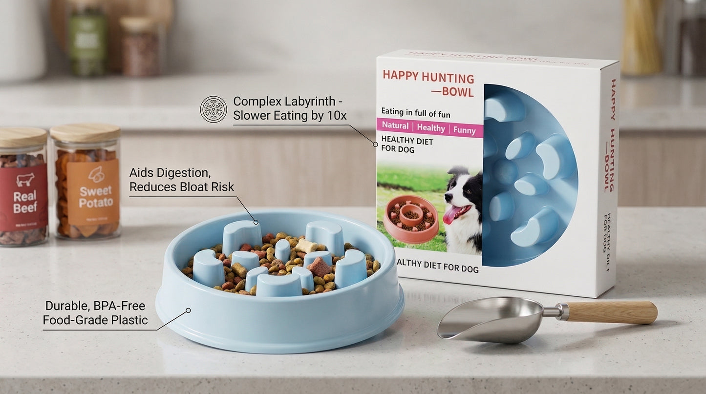 Slow Feeder Dog Bowl