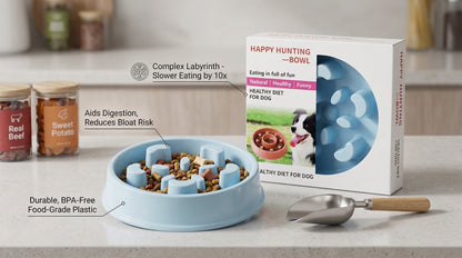 Slow Feeder Dog Bowl