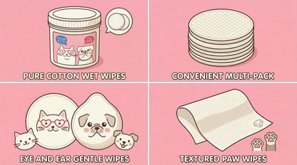Pet Eye Cleaning Wipes - 120 Pieces Non-woven